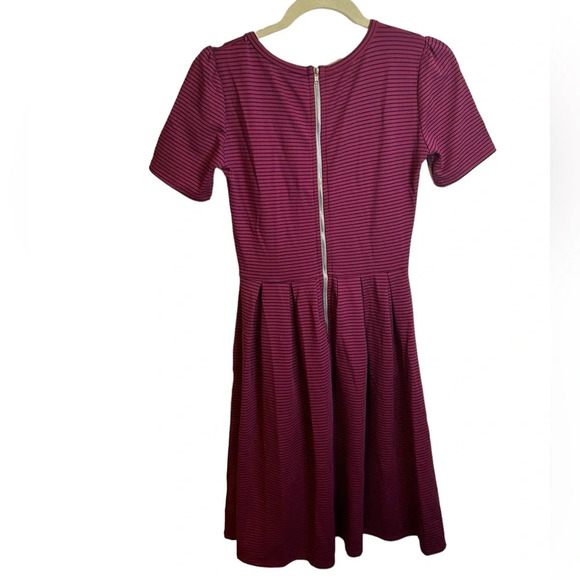 LULAROE AMELIA STRIPED DRESS - Picture 2 of 5